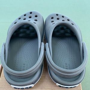 Crocs gray/navy/white toddler Boys size 6